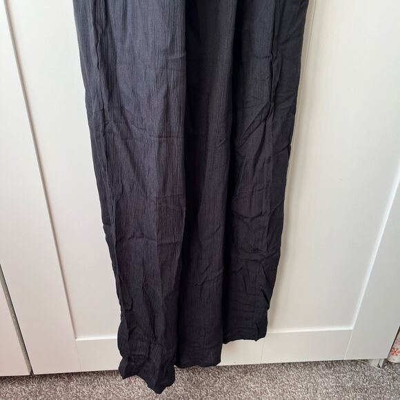 PrAna Fernie Wide Leg Jumpsuit sleeveless black gauze bohemian size M NWT - Picture 13 of 15